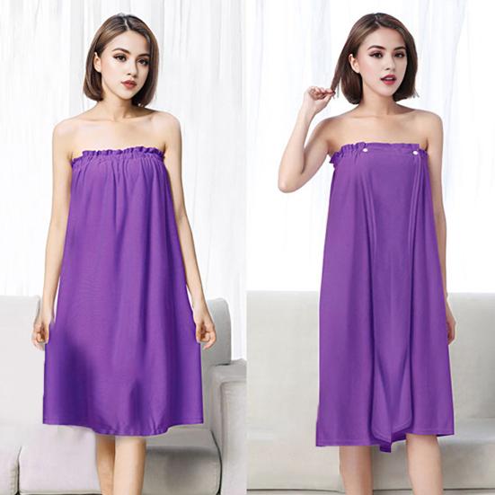 Банное платье из микрофибры, быстро впитывающее, быстросохнущее, противоскользящее, с регулируемой грудью, без рукавов, с кнопкой