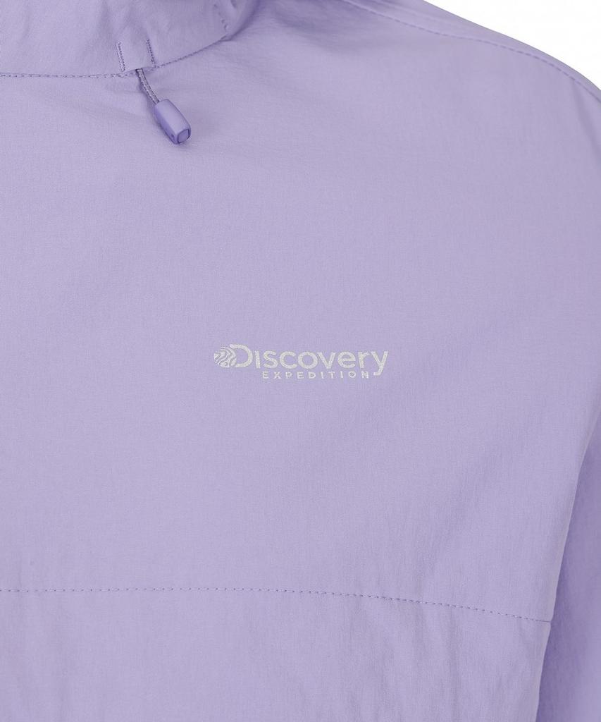Женский легкий тренировочный анорак Discovery Expedition с капюшоном и технологией Freshvent (Л.Фиолетовый)