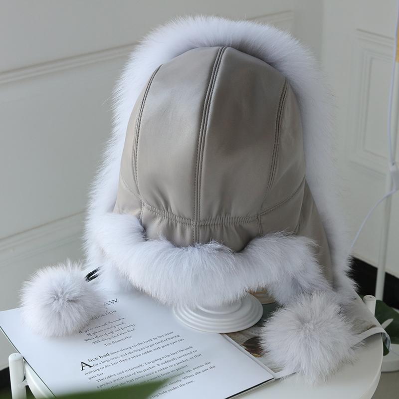 Женские зимние шапки с удлиненным мехом лисы для максимального тепла
