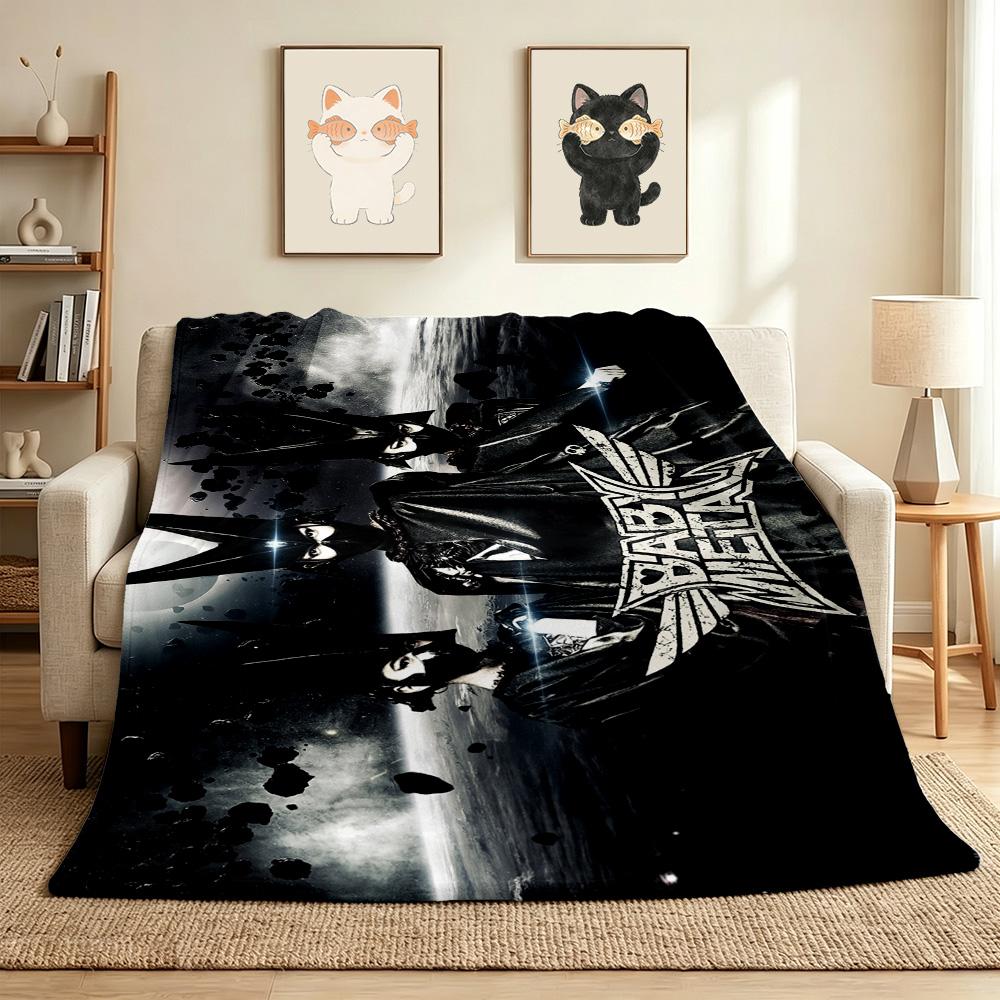 Metal Devil Flannel Blanket Throw Blanket Soft Warm Sofa Bed Camping Car home Decor Unique Christmas Gift C9301481
