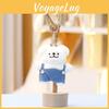 Animal Maltese Cute Plush Toy Key Chain Pendant For Girls Collectible Decoration