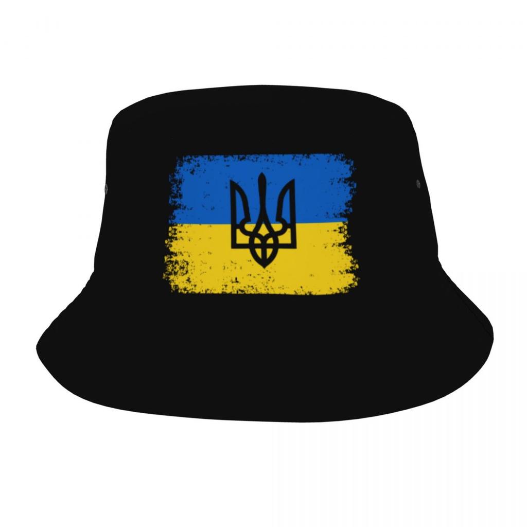 Women Bucket Hat Ukraine Ukrainian National Flag Spring Picnic Headwear Packable Vacation Fishing Cap Panama Hat Birthday