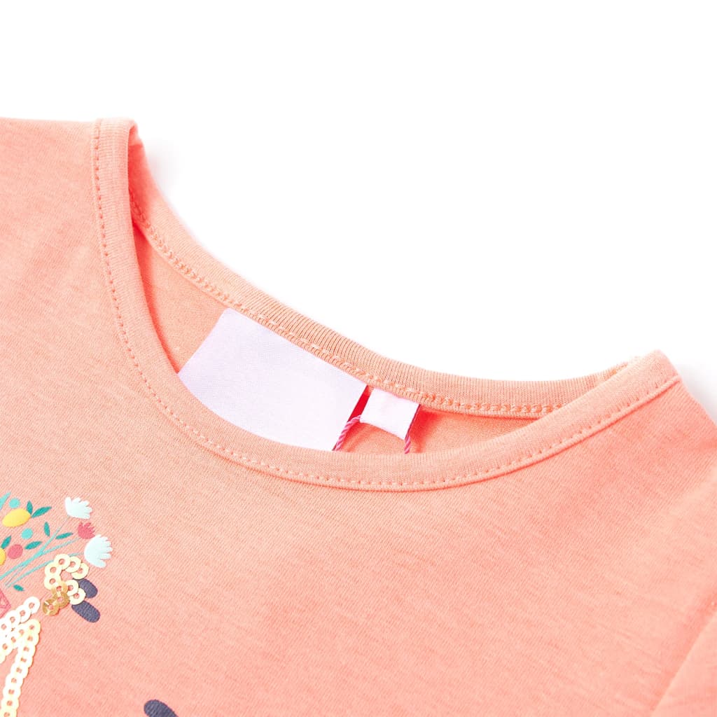 Kids T shirt Coral Pink size 104