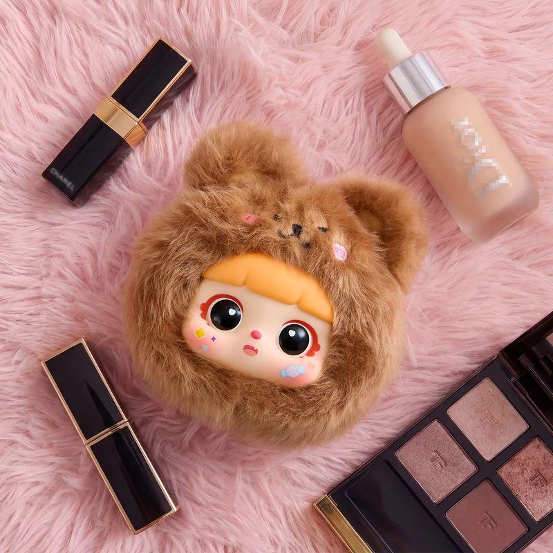 Новая серия косметических зеркал Samuel Kitten Плюшевая слепая коробка Мультяшный подвеска-брелок для рюкзака Пушистый Портативный Полезный Ежедневный Косметические подарки