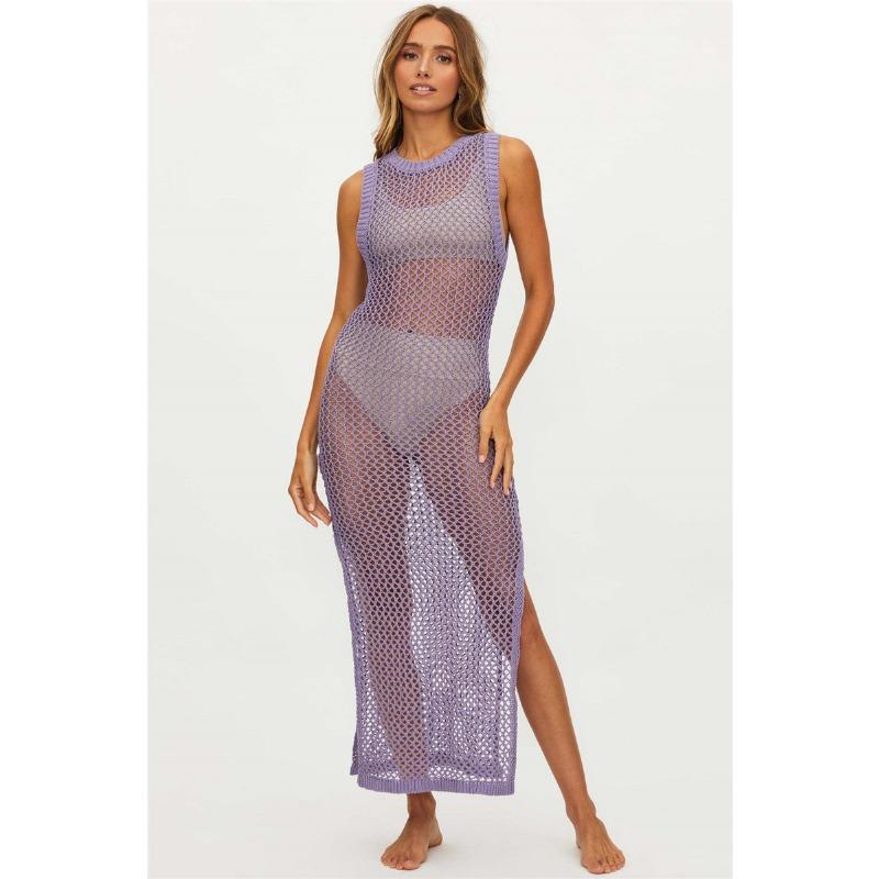 Летняя женская сексуальная открытая спина пляжная накидка на морское побережье длинное платье бикини накидка