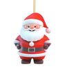 Christmas Santa Claus Ornaments 2D Acrylic Xmas Tree Hanging Decoration for Door Window Wall Tree Party Decor