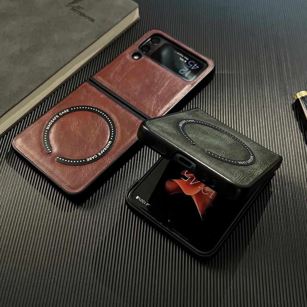 Магнитный узор под кожу подходит для чехла мобильного телефона Samsung Galaxy ZFlip7, новый складной экран zflip6 защитный чехол 3.