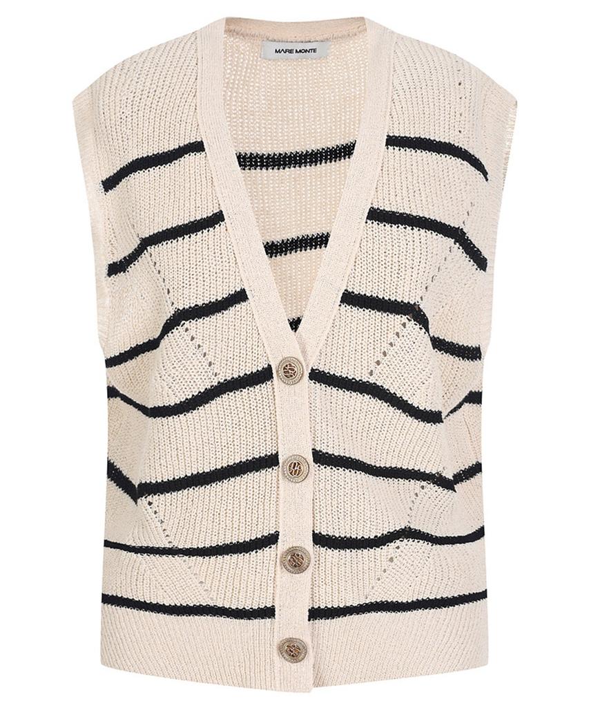 MAREMONTE Striped Knit Vest_M235Mkt30B0