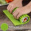10Pcs Imitation Bamboo Japanese Sushi Rolling Shutter Tool Silicone Sushi Roll Mol Commercial Seaweed Sushi Seaweed and Rice