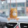 Cat Car Hanging Ornament Cartoon Cat Rearview Mirror Air Charm Cute Cat Interior Decoration for Cat Lovers