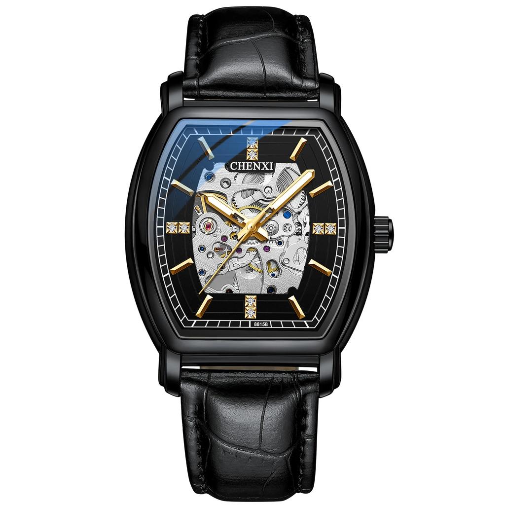 Модные полые часы для мужчин, роскошные деловые часы, мужские водонепроницаемые механические наручные часы Relogio Masculino