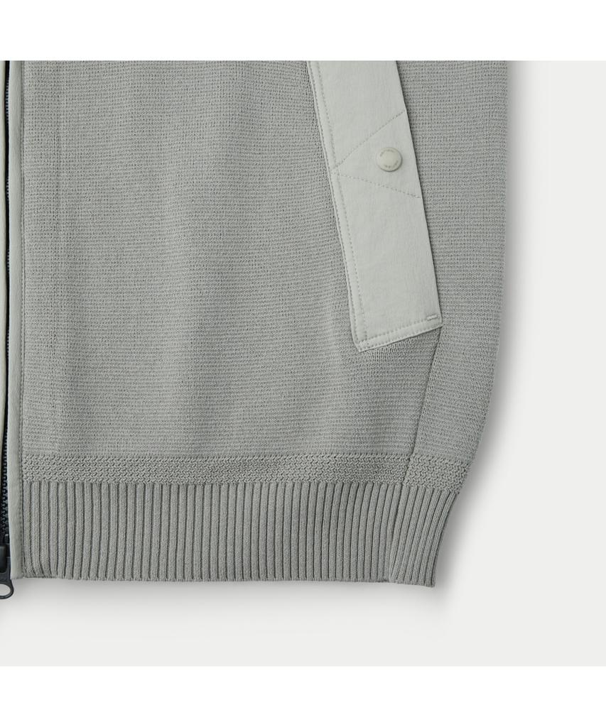 Series Hybrid Zip-Up Hooded Cardigan Sawas26001Bex