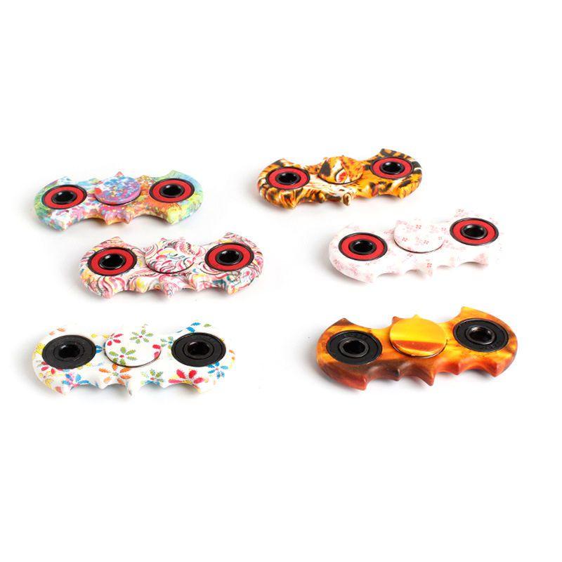 Бэтмен Спиннер для пальцев Снятие стресса Материал АБС нержавеющая сталь Желтый Красный Зеленый Голубой Черный