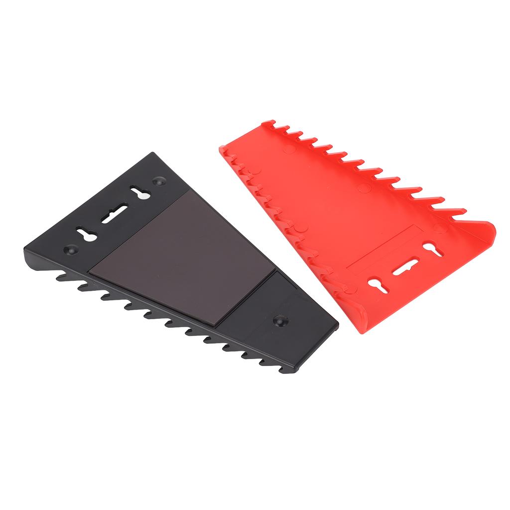 2 шт. Магнитный органайзер для ключей, 24 слота, подвижный держатель для ключей из АБС-пластика, цвет красный, черный