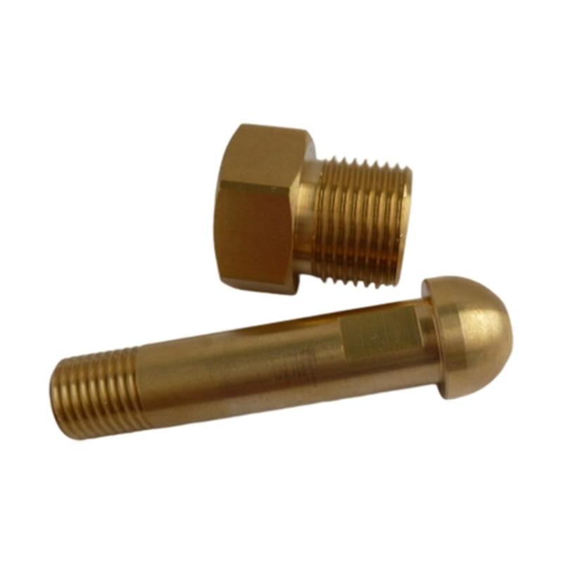 Industrial 5/8 Male Connector Gas Adapter for Pressure Hose Cylinder Nipple Gas Inner Wire to Outer Wire Connector