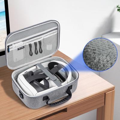 Жесткий Защитный Чехол Портативная Сумка для VR Игр Расширяемая Вместимость Сумка для Хранения Ремешка VR Шлема Подходит для Meta Quest 3