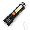 Compact 18650 Waterproof Super Bright Camping Flashlight Waterproof Emergency Small Mini Torch With Cob