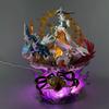 37cm Four Divine Beasts Action Figures Pvc Static Statue Luminous Model Gift Desktop Collection Ornaments Decoration Toy Gifts