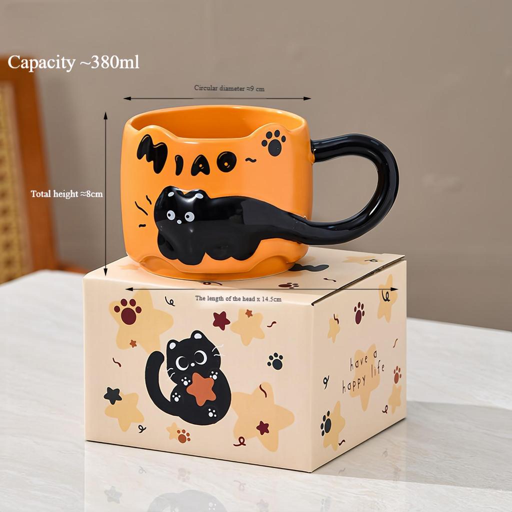 Кружка Cat Stacking Mug Креативная кружка Домашняя кружка Набор керамических кофейных кружек
