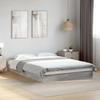 VidaXL Bed Frames Sonoma Grey 140x200 Cm Engineered Wood, Bedroom Furniture, Slatted Base, Pallet Bed, Bed, Bed 842026