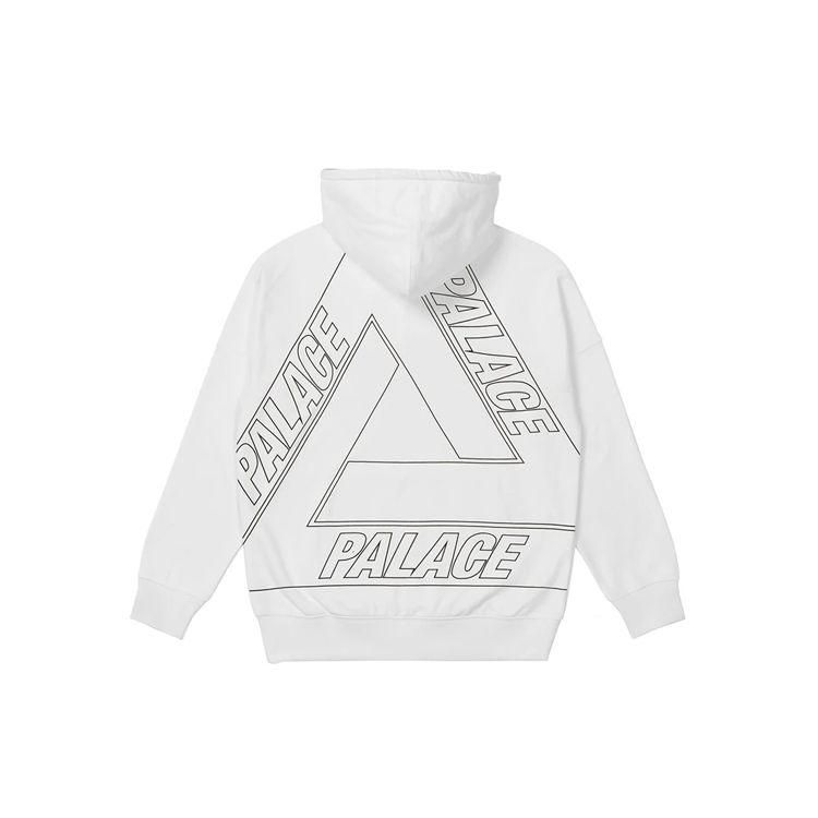 Palace Худи оверсайз с принтом Jumbo Tri-Ferg, белое, унисекс, P21CS256