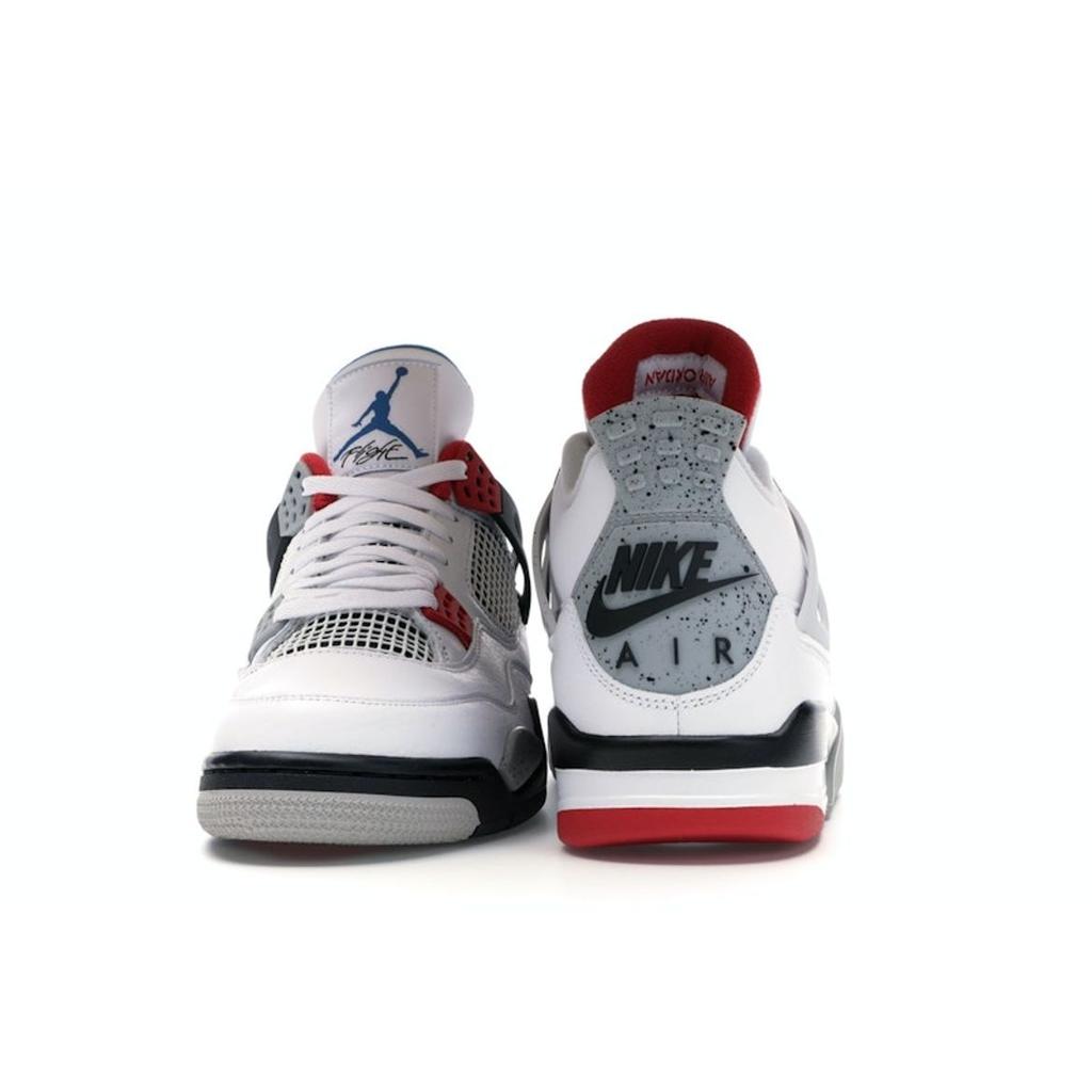 Мужские кроссовки Air Jordan 4 Retro SE What The 4 белые милитари-синие огненно-красные CI1184-146