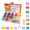 130PCS Car Fuse Blade Fuse Assortment Kit Fuses Automatic Truck Blade Fuse 1A 2A 3A 4A 5A 7.5A 10A 15A 20A 25A 30A 35A 40A