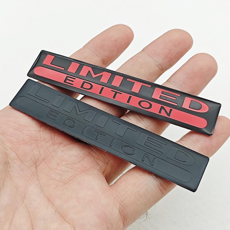 2 шт. Алюминиевая наклейка-значок на кузов автомобиля Limited Edition, наклейка на багажник, эмблема на крыло Limited Edition, аксессуар для автомобиля, мотоцикла, байка