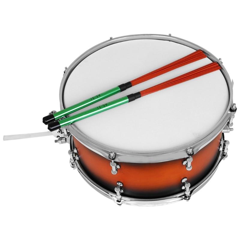 1 пара нейлоновых палочек-щеток для барабанов, стандартные палочки-пучки, перкуссионные барабанные щетки, перкуссионные аксессуары