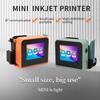 Bisofice Мини Ручной Принтер Портативный Струйный Принтер 600DPI Высокое Разрешение Струйный Кодовый Принтер с 2,4-дюймовым Светодиодным Экраном