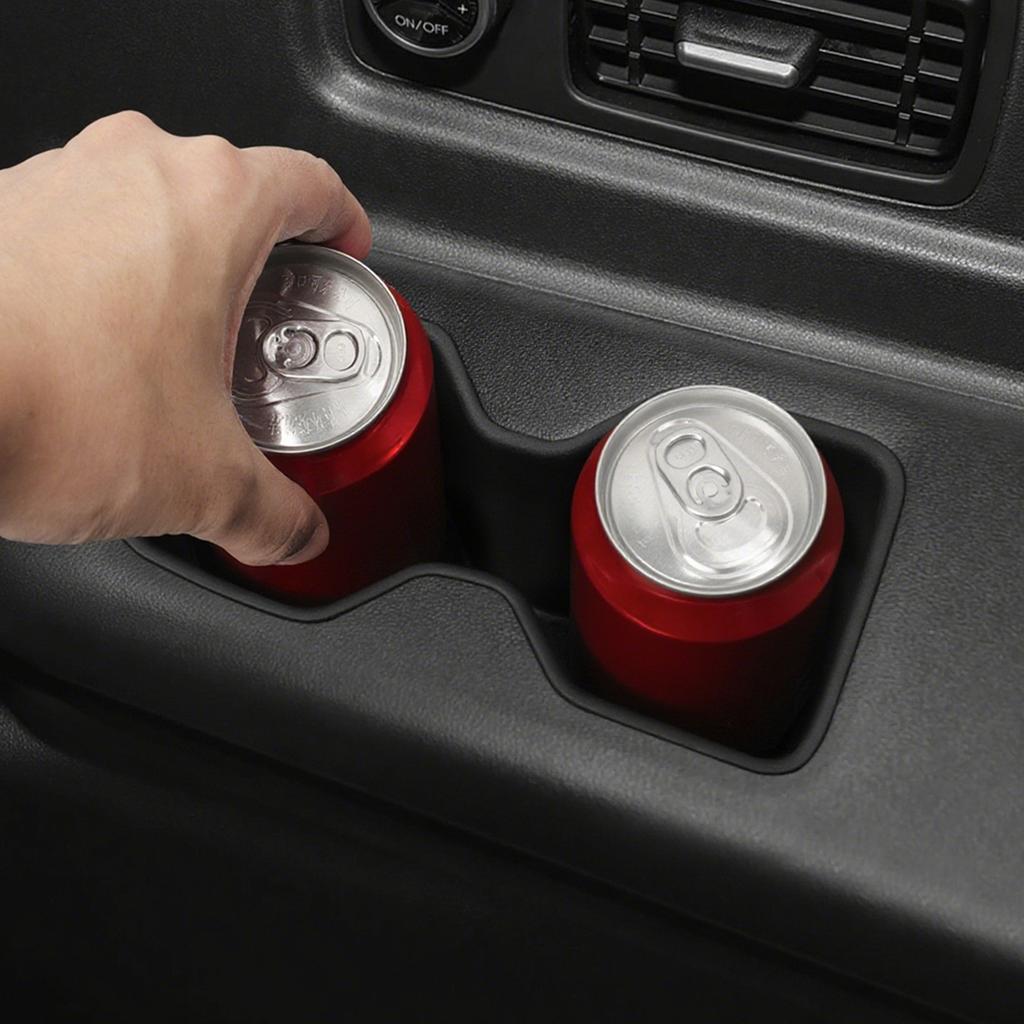 for Hyundai Santa Fe 6/7 Seats 2024-2026 (3 Row only) Door Side Cup Holder Insert Cup Box Shock-Absorbing Storage TPE Tidying