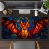 Colorful Winged Dragon TCG Playmat 35X60CM Magic Card Battle Mat Non-Slip Durable Stitched Edge Tabletop Playmat