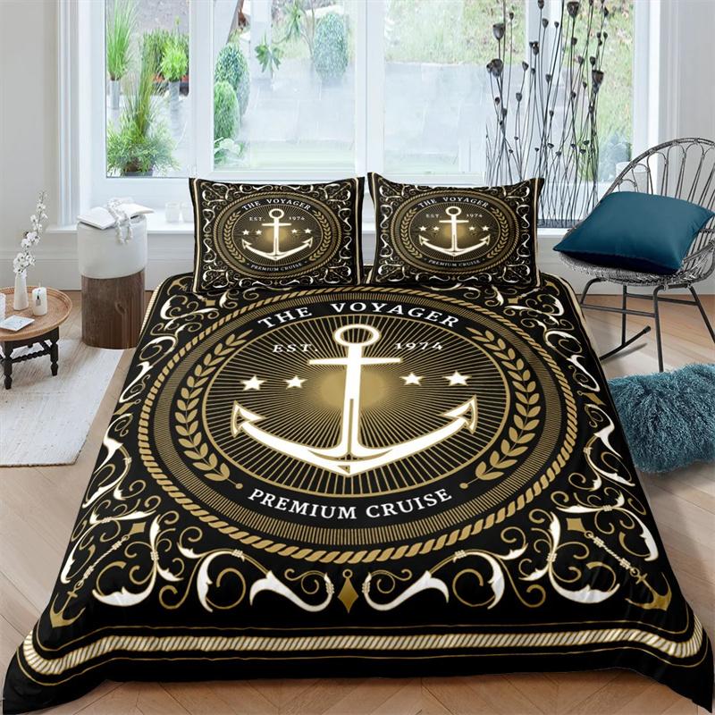 3D Print  Anchor Duvet Cover Set 2/3 Pcs Pillowcase Bedding Set Full Queen King Size