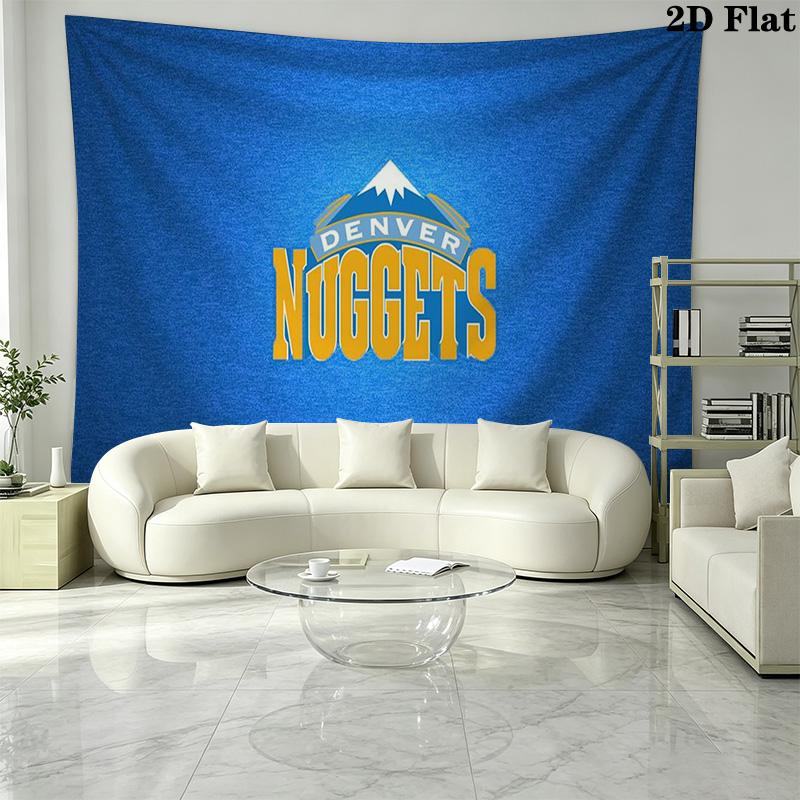 Denver Nuggets Wall Tapestry Aesthetic Wall Hanging Printed Fabric Blanket Decorative Tapestries for Bedroom Living Room Home Decor