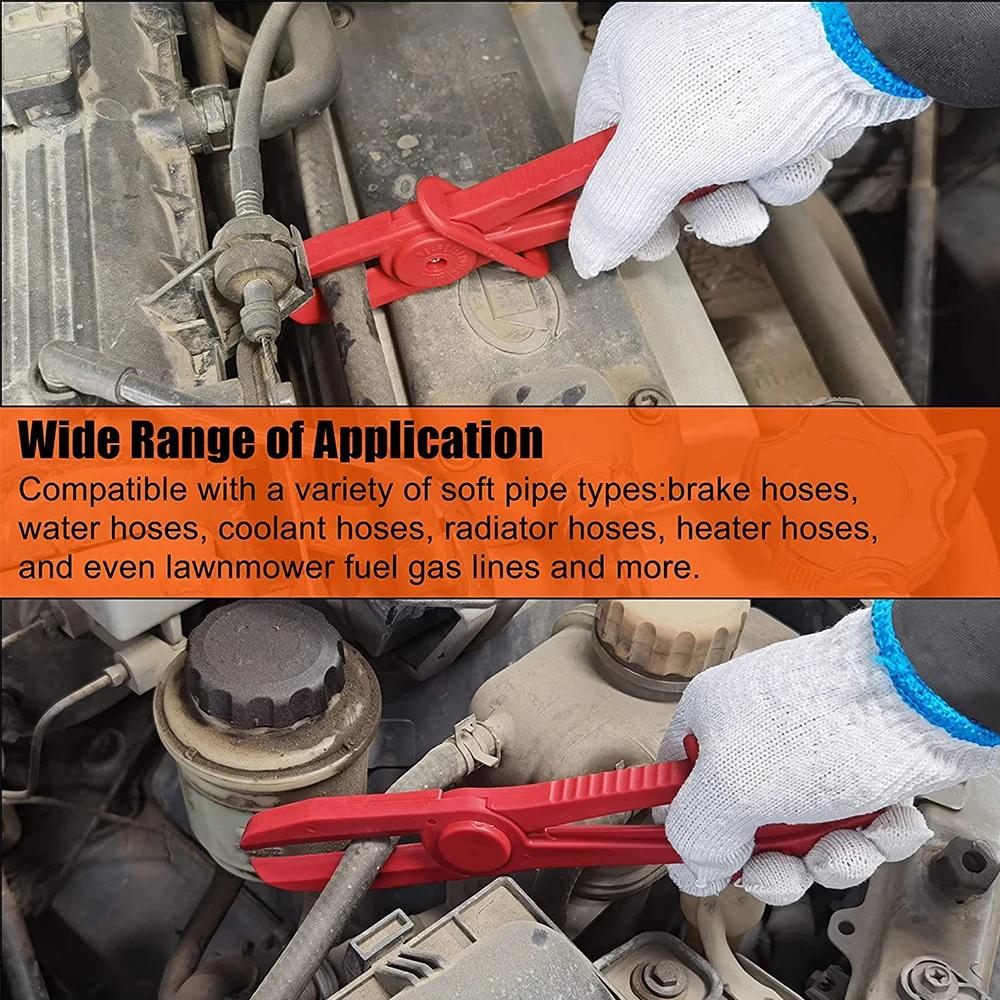 3Pcs Set Hose Tube Clamp Pliers Tool Car Brake Fuel Water Line Clamp Oil Pipe Plier Hose Clamp Removal Tool Automobile Repairing