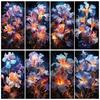 Diy Large Size Colored Iris Flower Diamond Painting Art Kits 5D Full Diamond Mosaic Embroidery Rhinestone Picture Wall Decor J3769