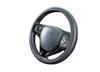 BONFORM Neo Fit Leather Steering Wheel Cover for Size Kei/Standard Cars, S 36.5-37.9cm, Black, 6703-15BK