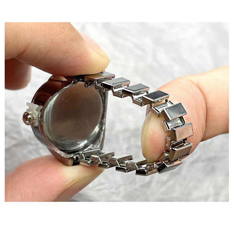 Новое модное кольцо, новый сплав, модные аксессуары, часы на палец, спортивные мини-зеленые часы, креативное кольцо, мужские и женские украшения