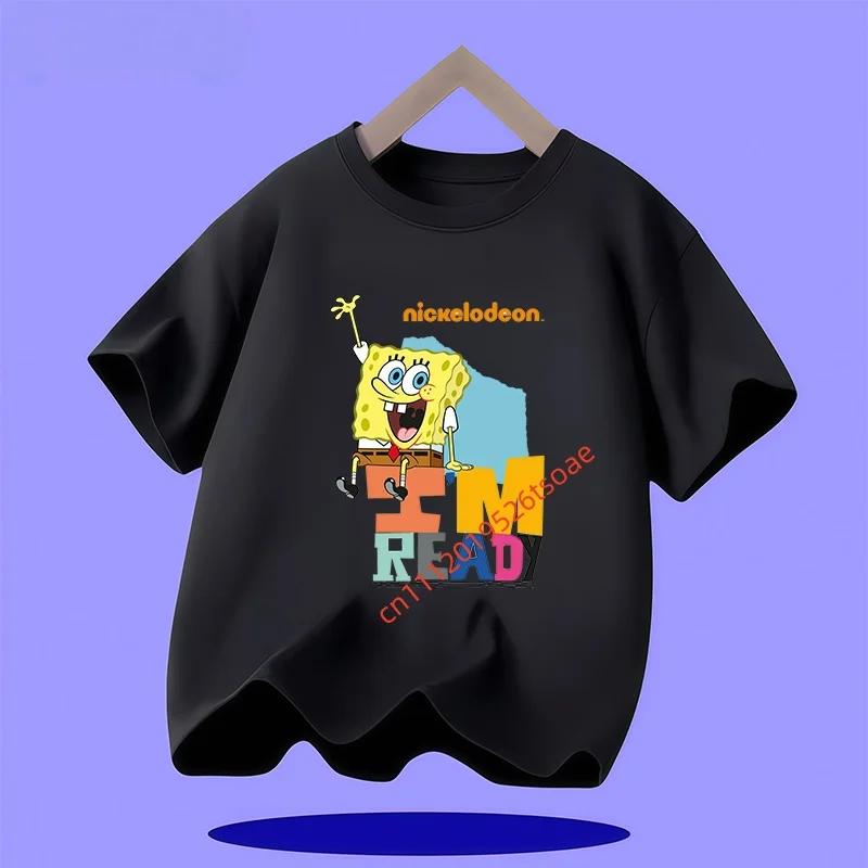 New SpongeBob SquarePants Childrens TShirt Casual Daily Comfortable Breathable for Boys and Girls