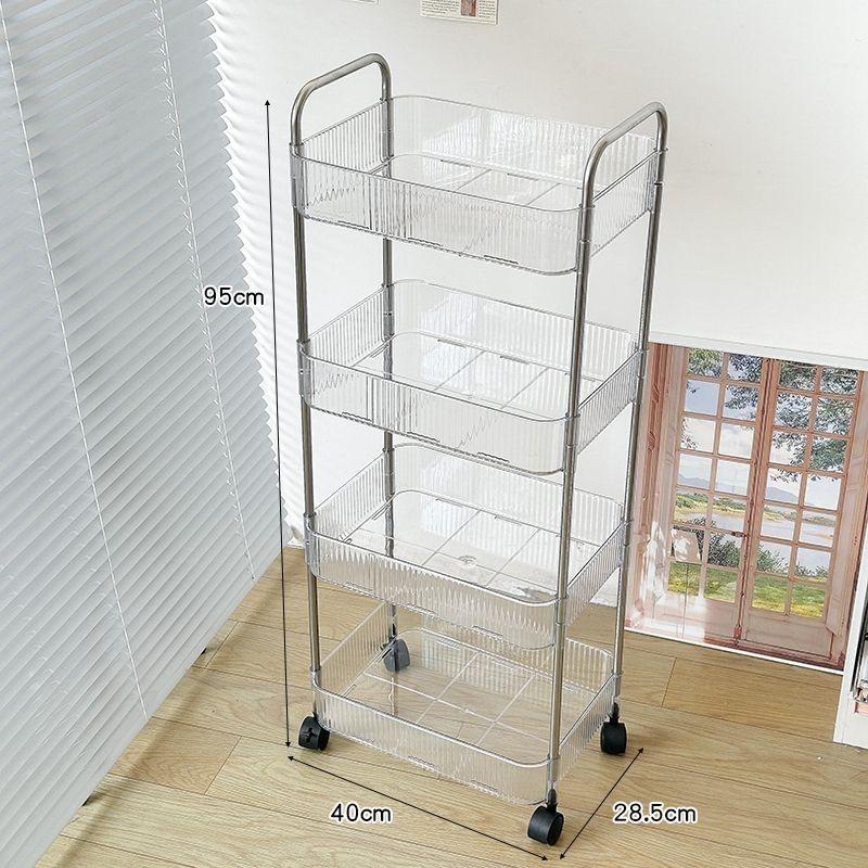 Тележка на колесиках для ванной комнаты, органайзер для хранения, передвижной стеллаж, органайзер, тележка для хранения косметики для офисной кухни