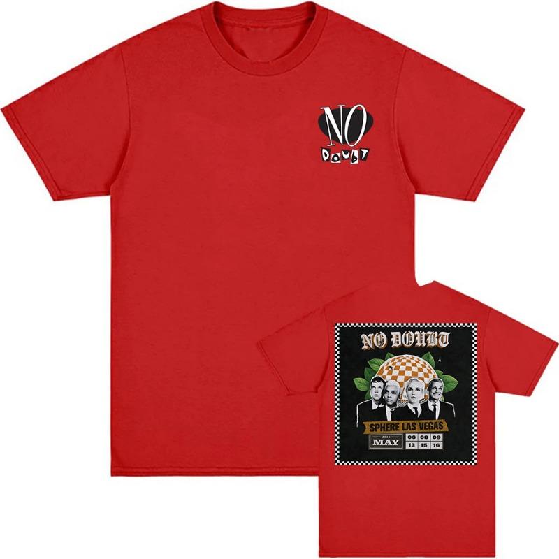 No Doubt SPHERE LAS VEGAS Tshirts Rock Band Graphic Printing T-shirt Short Sleeve Cotton Male Tees Unisex Streetwear women T Shirt