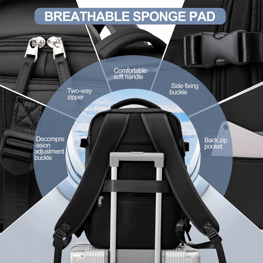 Ручная сумка, рюкзак для багажа, женский рюкзак для путешествий в самолете, школьный рюкзак для ноутбука для девочек, городской деловой мужской рюкзак