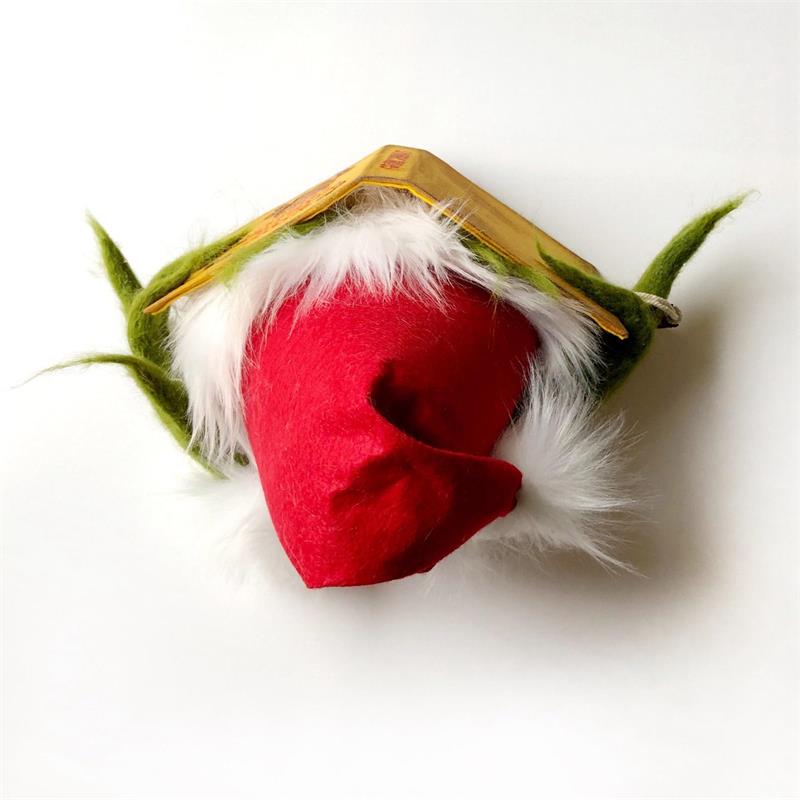 Забавный топпер для рождественской елки, забавная плюшевая кукла в клетку, украшение в стиле рождественской елки