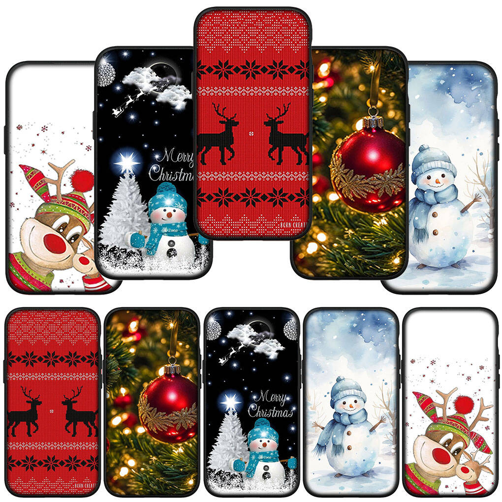 Case for iPhone 17 16 15 Xiaomi Poco F8 F7 X7 X6 M8 C85 C75 C71 Redmi Note 14 13 12 11 Pro Max A3 A4 14C 13C 15C Deer Decoration Christmas Tree Cover