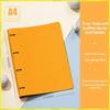 Generic A4 Pu Leather Notebook Binder Refillable 3 Round Ring Binder Cover For A4 Filler Paper Personal Planner Office Organizer