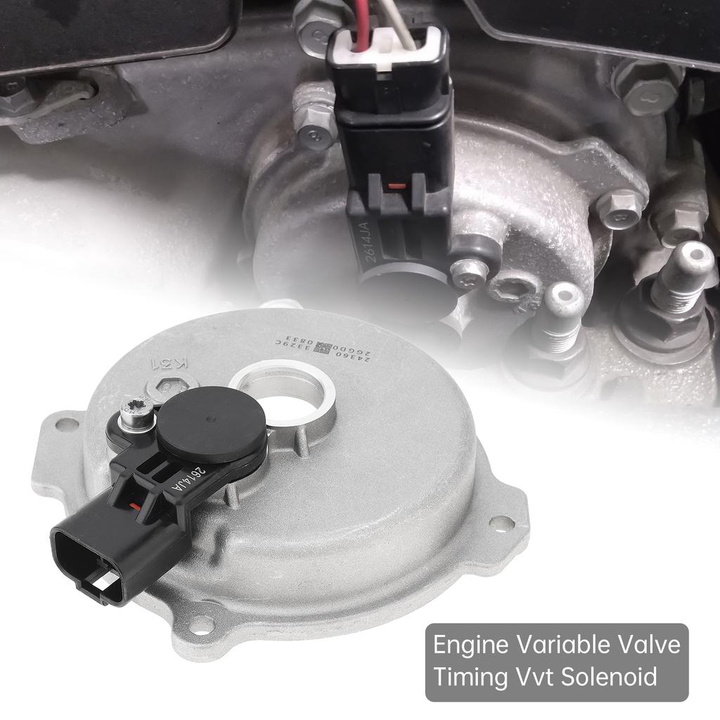 24360-2GGD0 Комплект актуатора положения распредвала для Kia, 2-контактный электромагнит VVT с крышкой и уплотнением, устраняет коды P0011/P0014, датчик контроля фаз газораспределения двигателя