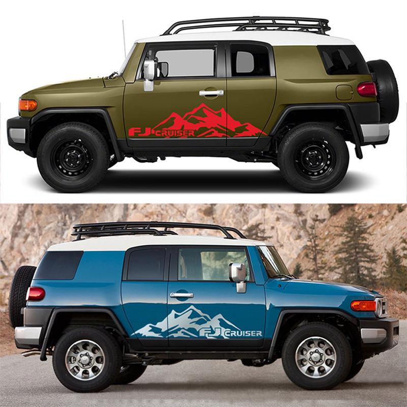 Декоративные наклейки для Toyota Land Cruiser и FJ Cruiser: Наклейки на тело «Снежная гора»