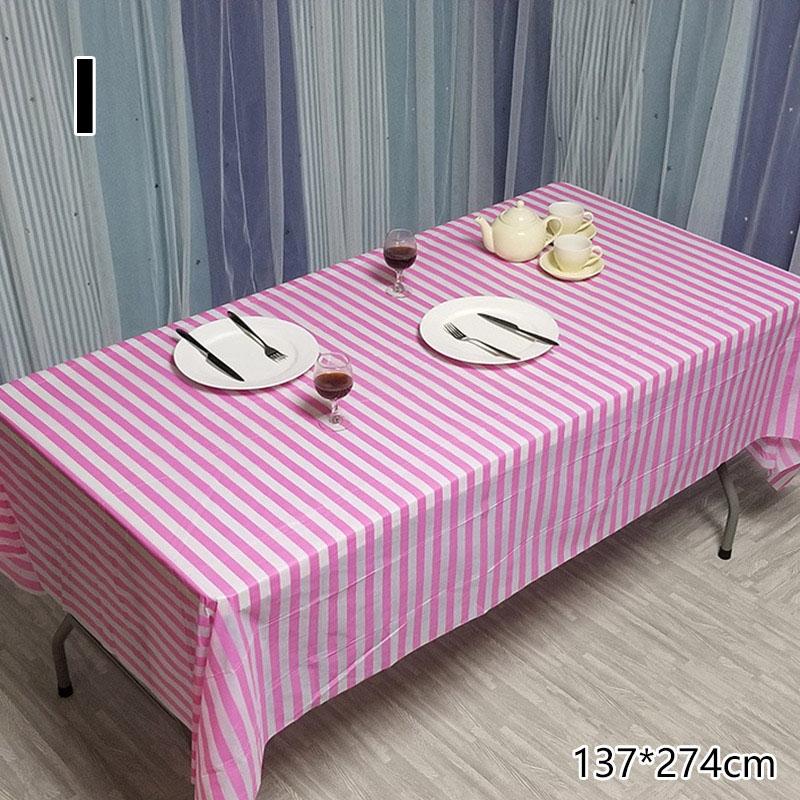 1PC Oil Proof Waterproof Party Supplies Table Cover Tablecloth Table Cloth Plastic Disposable Birthday Party Baby Shower