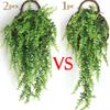 90cm Persian Fern Leaves Vines Home Room Decor Hanging Artificial Plant Plastic Leaf Grass Wedding Party Wall Balcony Decoration