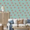 Wallpaper Small flowers sea, gray and beige for living room and bedroom 50x1000
